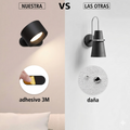 Lámpara de Pared VANTT: Magnética, Recargable + Control Remoto