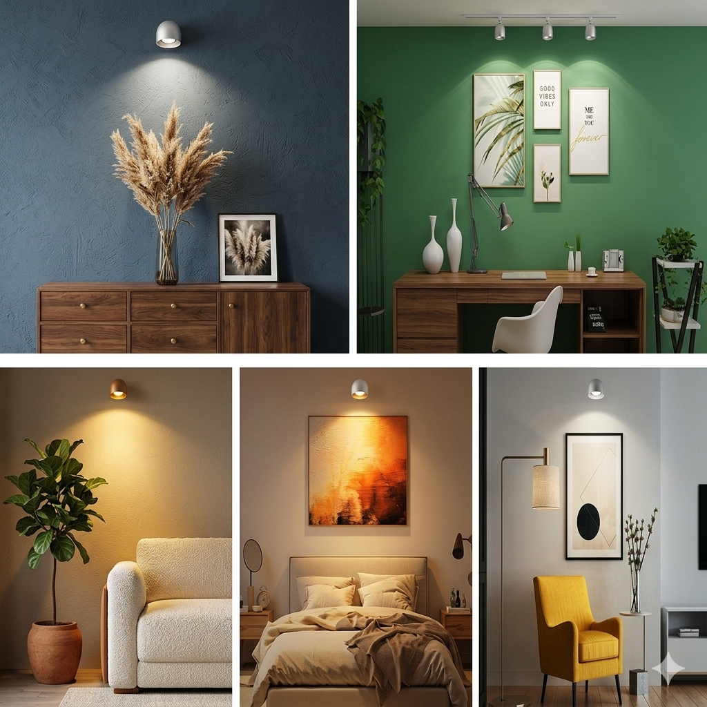 Lámpara de Pared VANTT: Magnética, Recargable + Control Remoto